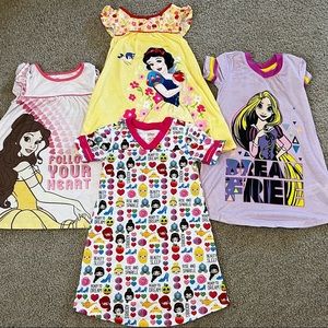 Disney Princess Pajama Dresses Size 4T